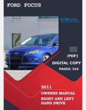 FORD FOCUS 2011 OWNERS MANUAL